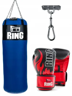 Produktbild von Ring RZ-101/12 Jugend Boxset mit Handschuhen und Halterung