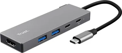 Immagine prodotto di Trust 26062 Hub di interfaccia USB Tipo-C grigio