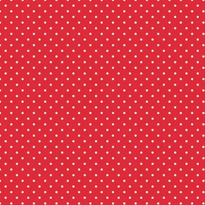 Produktbild von 20 Servietten White Dots on red - Kleine weiße Punkte auf rot 33x33cm