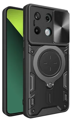 Immagine prodotto di Techsuit CamGuard Pro Custodia posteriore per Xiaomi Redmi Note 13 Pro 5G / Xiaomi Poco X6 - Nero