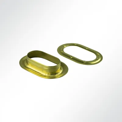 Produktbild von Lysel® Ovalöse 42x22 mm messing Ösen für LKW-Plane PKW-Plane Öse Ovalöse Planenösen (1000 Stück)