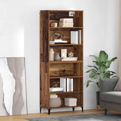 Obrázok produktu pre vidaXL Highboard old wood 69,5 x 34 x 180 cm materiál na báze dreva
