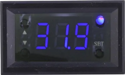 Obrázek produktu pro W1218 Digitální regulátor teploty, termostat, 12 V DC, -20–100 °C, modrá LED, 12 V DC