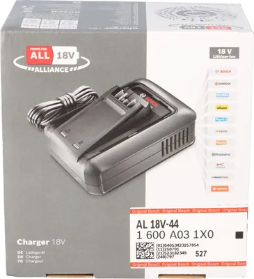 Zdjęcie produktu dla Bosch 1 600 A03 1X0, Ładowarka do baterii, Litowo-jonowa (Li-Ion), Bosch, 14.4 - 18 V, 4,4 A, 2 Ah