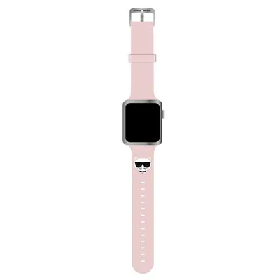 Zdjęcie produktu dla Karl Lagerfeld Pasek Klawmslcp Apple Watch 38/40/41Mm Różowy/Pink Strap Silicone Choupette Heads