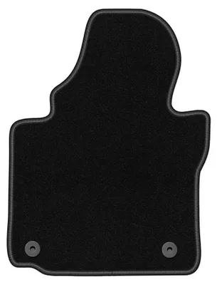 Productafbeelding van Velours bestuurdersmat voor Volkswagen Caddy 2K 2004-2010 (MPV) – zwart, op maat – Wielganizator BASIC
