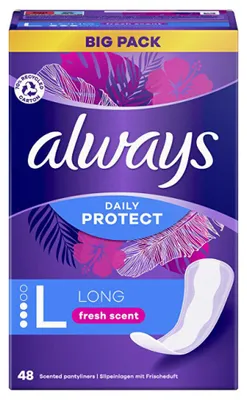 Obrázok produktu pre always 8006540688939 always Slipeinlagen Daily Protect Long, 48 St.