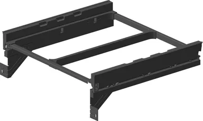Immagine prodotto di Staffa per cestino Ninka eins2fünf NL 500 KB 600mm - Staffa per cestino da incasso, plastica grigio scuro