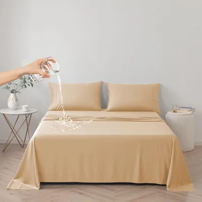 Produktbild von Matratzenschoner 200x230 cm, aprikokengelb, 100% wasserdicht, wiederverwendbar, für Kinder