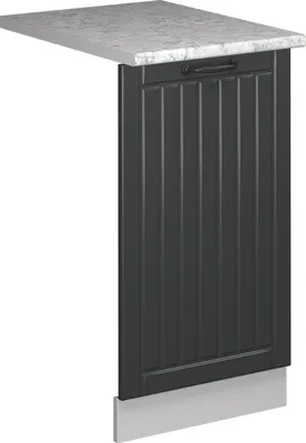Produktbild von Geschirrspülblende Vicco Fame-Line Anthrazit Landhaus 45 cm , AP Marmor, Model 55319