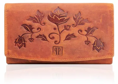 Produktbild von Damen Vintage Leder RFID Geldbörse Paolo Peruzzi T-01-OR