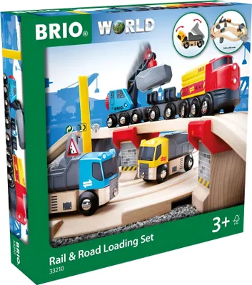 Produktbild von BRIO Steinverlade Set Straßen und Schienen 33210 NEU!
