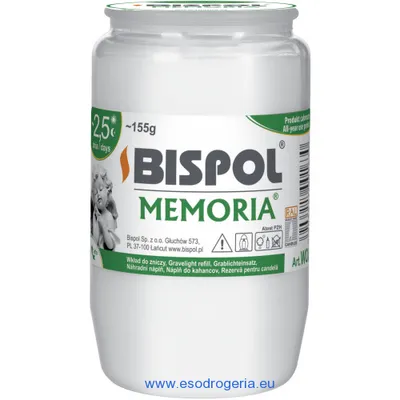 Zdjęcie produktu dla Wkład do znicza olejowy BISPOL WO3 60H 1szt.