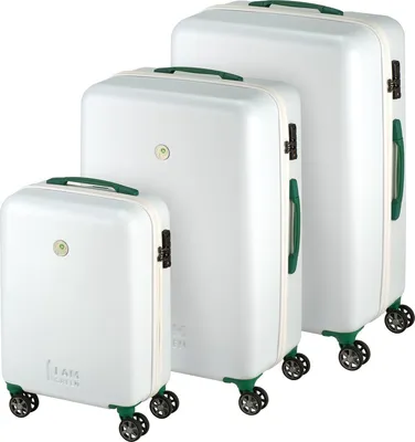 Produktbild von Princess Traveller I'm Green Atlantic - Reisekoffer - Set - Weiß - Dreiteilig