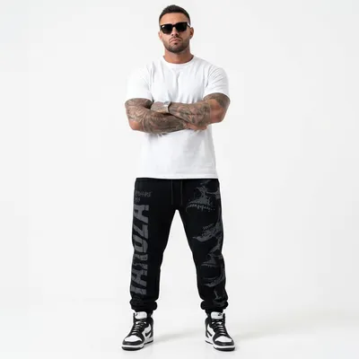 Obrázok produktu pre Pánske voľné tepláky Yakuza Rope Time, čierne, XXL