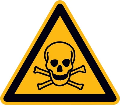 Produktbild von SafetyMarking Warnschild Aluminium SL 200 mm Warnung vor giftigen Stoffen