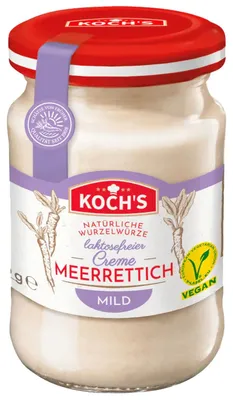 Zdjęcie produktu dla Kochs naturalny krem chrzanowy wegański bez laktozy w słoiczku 90g