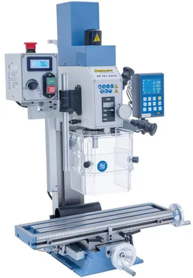 Produktbild von Fräsmaschine KF16 16mm Fräse 50mm Spindelhub 230V Digitalanzeige > großer Tisch