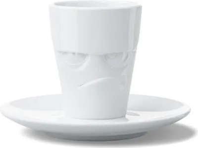 Produktbild von Fiftyeight Espressotasse Grummelig 80 ml weiß Mokkatasse