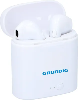 Produktbild von Grundig Wireless Earbuds – BluetoothKopfhörer – In-Ear-Ohrhörer – 400 mAh – Weiß