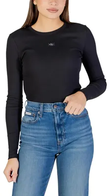 Produktbild von Calvin Klein Jeans 518340 Damen T-Shirt Schwarz : Größe - L Größe: L