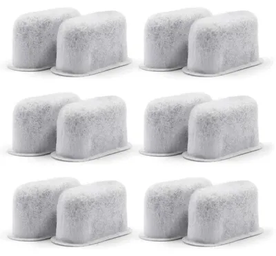 Image de Cartouches de filtre à eau, lot de 12, pour machines à café. Compatibles avec Braun, Cuisinart et Delonghi