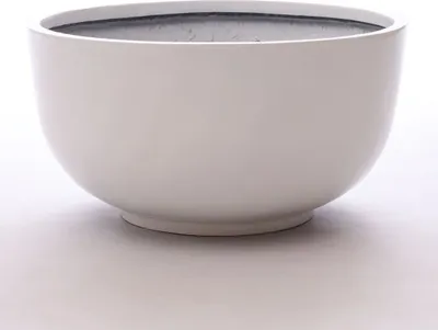 Produktbild von Elegant Einrichten | Pflanzkübel | Fiberglas | rund | D50xH25cm | hochglanz weiß