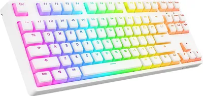 Obrázek produktu pro Kabelová klávesnice Rampage TKL GHOST bílá