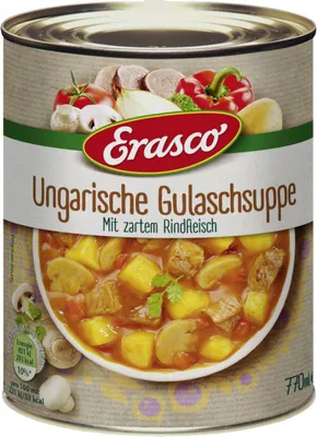 Produktbild von Erasco Ungarische Gulaschsuppe Eintopf mit Rindfleisch 770ml