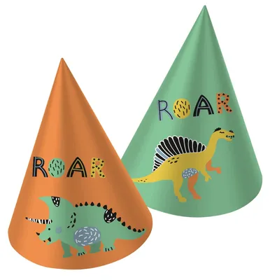 Obrázok produktu pre Dinosaur Roars 6 Party klobúky