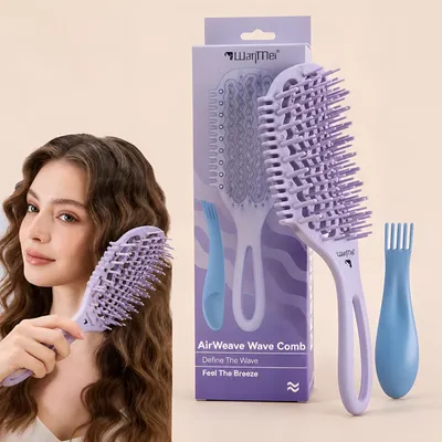Produktbild von Haarbürsten-Set Entwirrbürste Paddle Bürste, Haarbürste für Nass- & Trockenhaar, Anti-Frizz Stylingbürste für Damen Herren