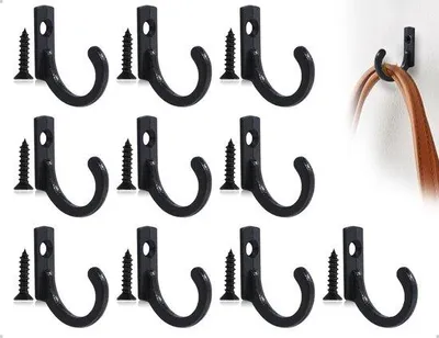 Image de Petits crochets noirs 24 x 17 mm pour les serviettes et les vêtements