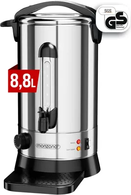 Produktbild von MONZANA® Glühweinkocher mit Zapfhahn Edelstahl Temperatureinstellung 30-110°C Heißgetränkespender Punschkocher Heißgetränkeautomat, Fassungsvermögen:8,8 Liter