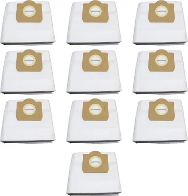 Image de INF Lot de 10 sacs à poussière blancs pour aspirateurs Karcher WD3 NT20 NT30