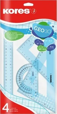 Image de Kores Geometry Set GEO30 4-pièces couleur aléatoire (1 set)