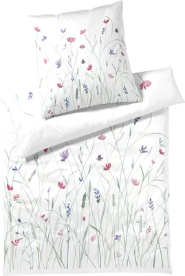 Immagine prodotto di elegante biancheria da letto in maco-satin Highlife bianco 155x220 cm + 80x80 cm