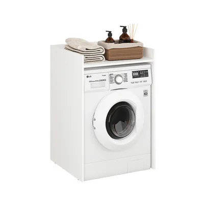 Produktbild von KOMTO Waschmaschinenschrank überbauschrank Weiß - Waschmaschinenüberbau | Waschmaschine Schrank Mozi 66 x 62 x 97 cm