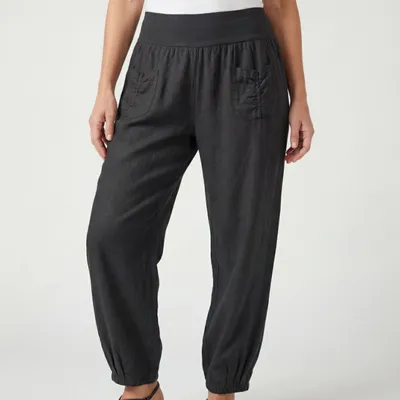 Produktbild von Leinenhose OriginalYou luftige Sommerhose Gummizug 38 - 54 für Damen Schlupfhose