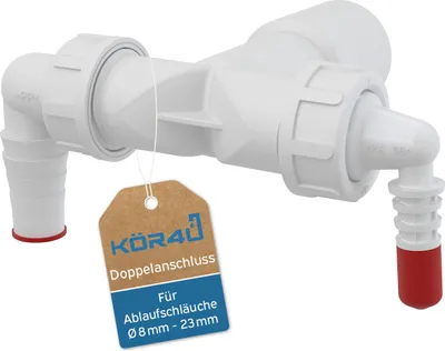 Produktbild von kör4u Doppelanschluss DN40/32 und 8–23 mit Rückschlagklappen P156Z