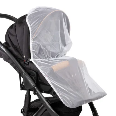 Image de Moustiquaire pour poussette blanche