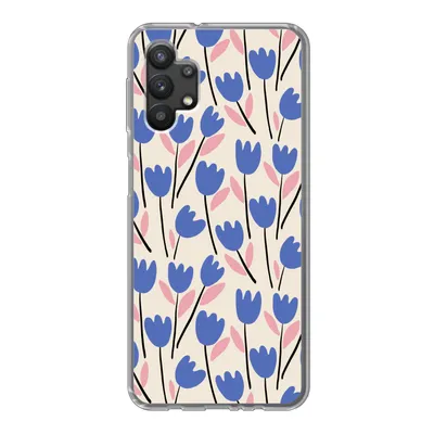 Produktbild von MuchoWow® Handyhülle Schutzhülle Hülle für Samsung Galaxy A32 5G Blume - Muster - Tulpe Silikon Softcase Handy Hülle - Softcase