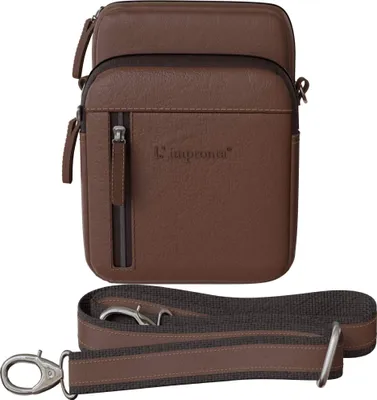Produktbild von Herren Ledertasche Umhängetasche Schultertasche Braun Schwarz Echtleder Italien Testa di Moro