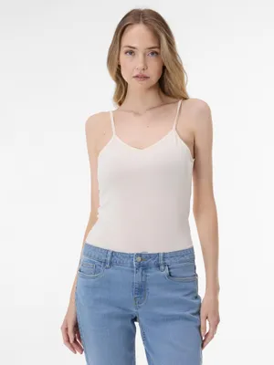 Produktbild von Orsay Damen-Tanktop, trägerloses Design mit V-Ausschnitt, Weiß, Größe L
