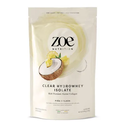 Immagine prodotto di zoe Clear Hydrowhey, 454 g - Pina Colada