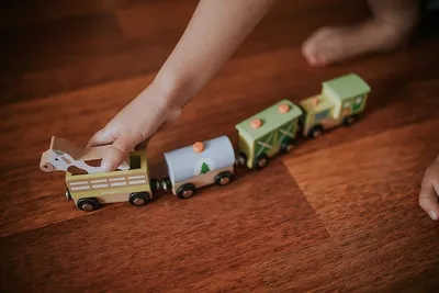 Image de Janod Story Farm Train Multicolore 3-6 ans