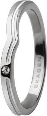 Immagine prodotto di Anello da donna Skagen argento/bianco JRSW018, misura anello: 52 (16,6) SS6 M10