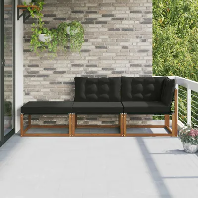 Produktbild von "im Sonderangebot"Ecksofa-Einheiten für draußen 3 Stück Natur Massivholz Akazie - Gartensofas Promotion995223