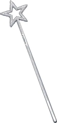 Produktbild von Bristol Novelty Stern Zauberstab (12 Stk/Pkg) BN2262 (Einheitsgröße) (Silber)