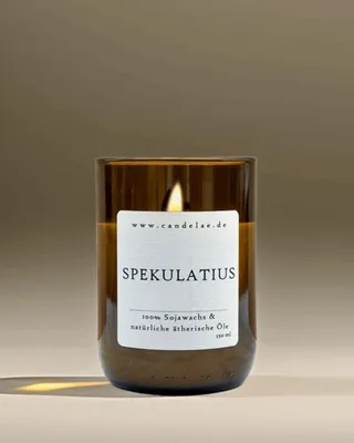 Immagine prodotto di Candela profumata Spekulatius - Candela artigianale in cera di soia - 250 g