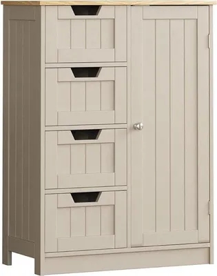 Image de Meuble de salle de bains, armoire indépendante 30 x 60 x 81 cm
